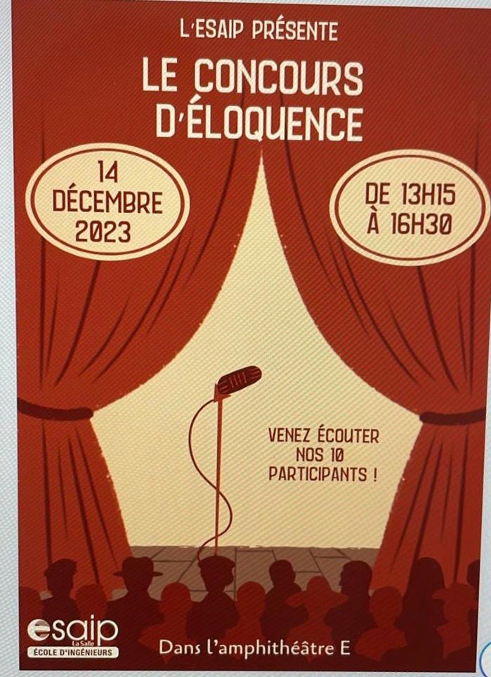 Organisation & animation – Concours d'Éloquence